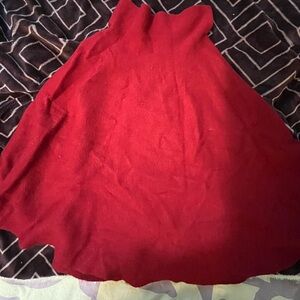 Vtg Red Skirt| Warm| Women M Size